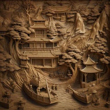 Patterns and decorations Zhong Shanshan 1 3d model